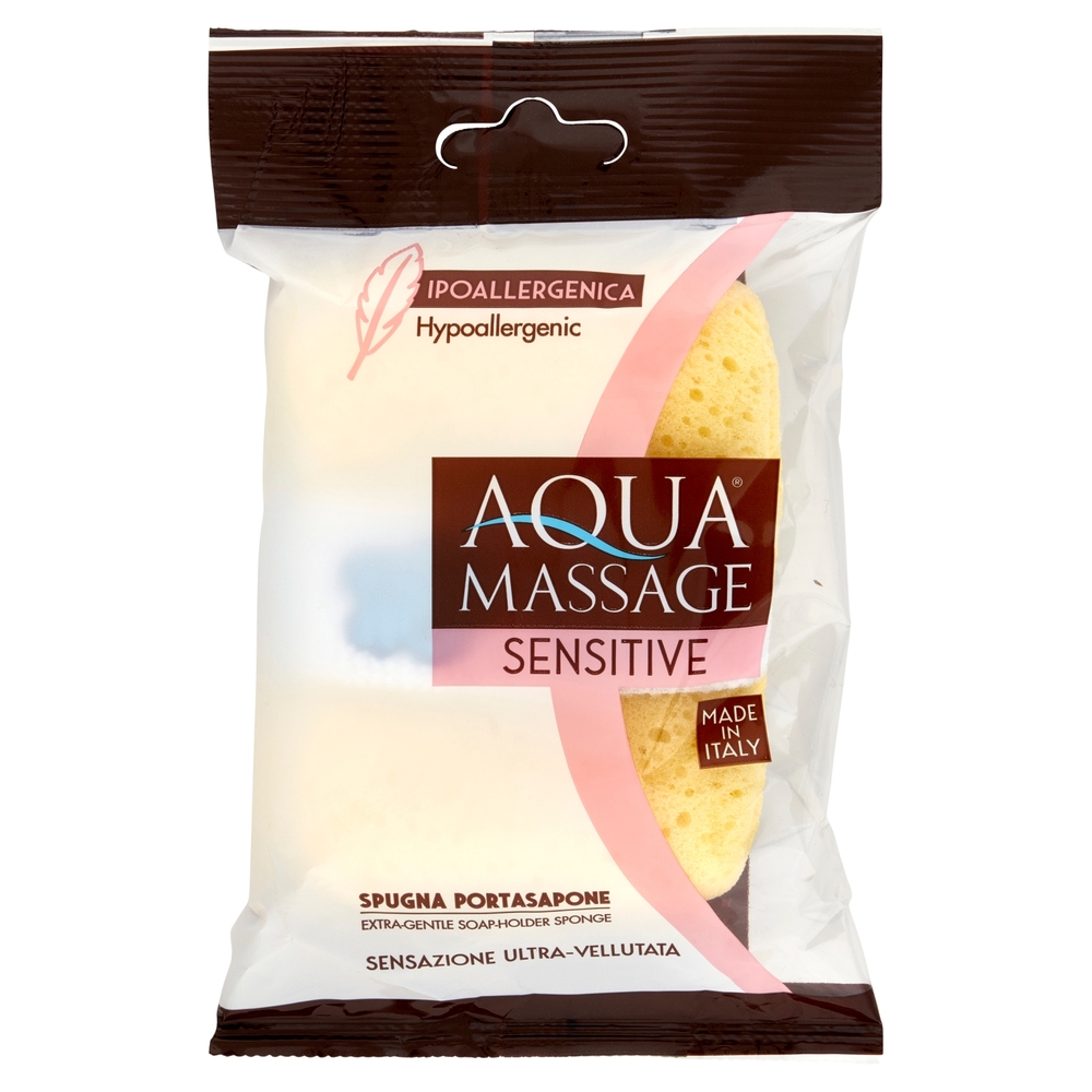 Aquamassage Sensitive Spugna Portasapone